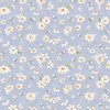 Clothworks Daisy Field Daisies and Bees Light Denim