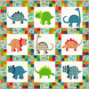 Dino Friends Free Quilt Pattern