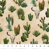 Northcott Stonehenge Sedona Spirit Open Cactus Beige/Multi
