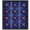 QT Fabrics Night Flight Butterfly Glass  Whole Cloth Quilt Panel