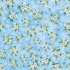 QT Fabrics Citrus Bliss Lemon Blossoms Lt. Blue