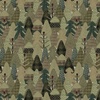 Studio E Fabric Snowy Days and Frosty Nights Woolen Forest Moss