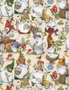 Wilmington Prints Gnome and Garden Packed Gnomes Multi