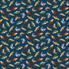 Michael Miller Fabrics Welcome to Our Lake Fish Teal