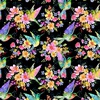 Windham Fabrics A Hummingbird's Charm Pretty Pollinators Black