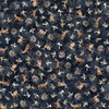 QT Fabrics Forest, Field and Stream Wildlife Toss Navy