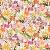 P&B Textiles Whispering Gardens 108 Inch Wide Backing Fabric Watercolor Floral Multi