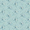 Andover Fabrics Sewing Bird Lilly Glacier