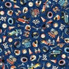 QT Fabrics Turbo Tykes Racetrack Gear Navy