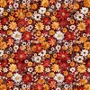 QT Fabrics Rule the Roost Packed Flowers Brick