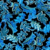 In The Beginning Fabrics Resplendent Leaves Blue