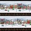 Henry Glass Hollyville Manor Border Stripe Black