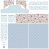 Riley Blake Designs Daybreak on the Prairie Cottage Corn Apron Panel Blue