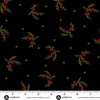 Andover Fabrics Carolina Tossing Sprig Black/Red