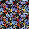 In The Beginning Fabrics Blooming Day and Night Garden Night