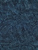 Wilmington Prints Plum Bouquet Batiks Large Leaves Dark Blue