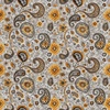 QT Fabrics Sunflower Serenade Sunflower Paisley Gray