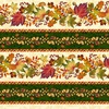 Studio E Fabrics Autumn Fields Border Stripe Cream