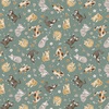 Windham Fabrics Petal and Purr Feline Friends Sage
