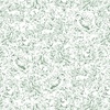 P&B Textiles Misty Vistas Forest Toile White/Green