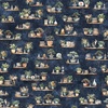 QT Fabrics Home Sweet Home Floating Shelves Navy