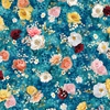 Hoffman Fabrics Pins and Needles Floral Cerulean