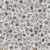 QT Fabrics Forest, Field and Stream Wildlife Toss Gray