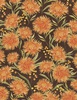 Wilmington Prints Chickadee Charm Chrysanthemum All Over Brown