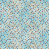 Benartex Farm Feathered Folk Dots Sky Blue