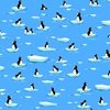 Susybee Burr the Polar Bear Penguins Sky Blue