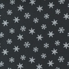 Moda Holly Berry Tree Farm Tossed Snowflakes Charcoal Black