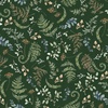 P&B Textiles Misty Vistas Ferns and Foliage Dark Green