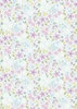 Lewis and Irene Fabrics Pressed Flowers Floral Ode Light Teal