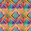 Studio E Fabrics Flower Fusion Geometric Diamond Multi