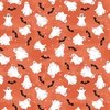 Studio E Fabrics Paranormal Parade Mini Ghosts Orange