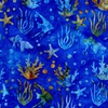 Riley Blake Designs Expressions Batiks Toes in the Sand Sea Life Lapis