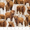 Northcott Highland Home Highland Cows Beige