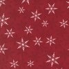 Moda Winter Friends 108 Inch Wide Backing Fabric Falling Snow Berry Red