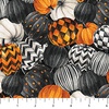 Northcott Spellbound Pumpkins Black/Multi