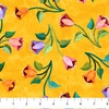 Northcott Flamenco Small Floral Trail Yellow/Multi
