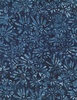 Wilmington Prints Forest Trails Batiks Flowers All Over Blue