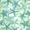 Hoffman Fabrics Jelly Fish Batiks Starfish Seagrass