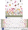 P&B Textiles Flutter Blooms Blooming Double Border Multi