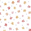 P&B Textiles Country Poetry Flower and Dot Toss White