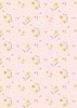 Lewis and Irene Fabrics Joys of Spring Daffodil Delight Pastel Pink
