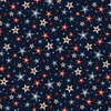 P&B Textiles Love and Glory Burlap Star Toss Navy