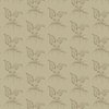Andover Fabrics Cocoa Pink Fiddleheads Umber