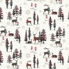 Michael Miller Fabrics Oh Deer Winter is Here Woodland Deer Cream