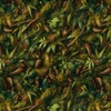 Blank Quilting Wilderness Song Forest Moss, Leaves and Pine Cones Green