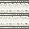 Henry Glass Butterflies and Blooms Border Stripe Cream